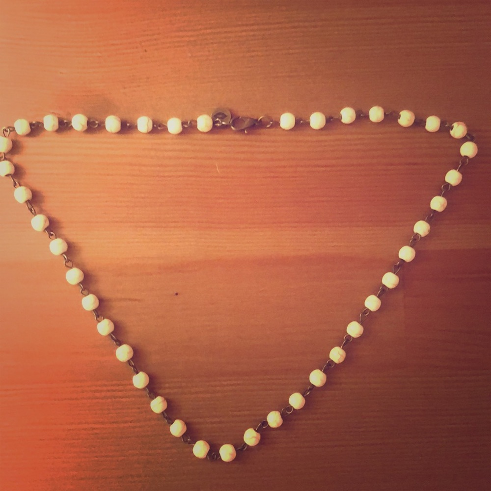 Raw and Rebellious White Necklace